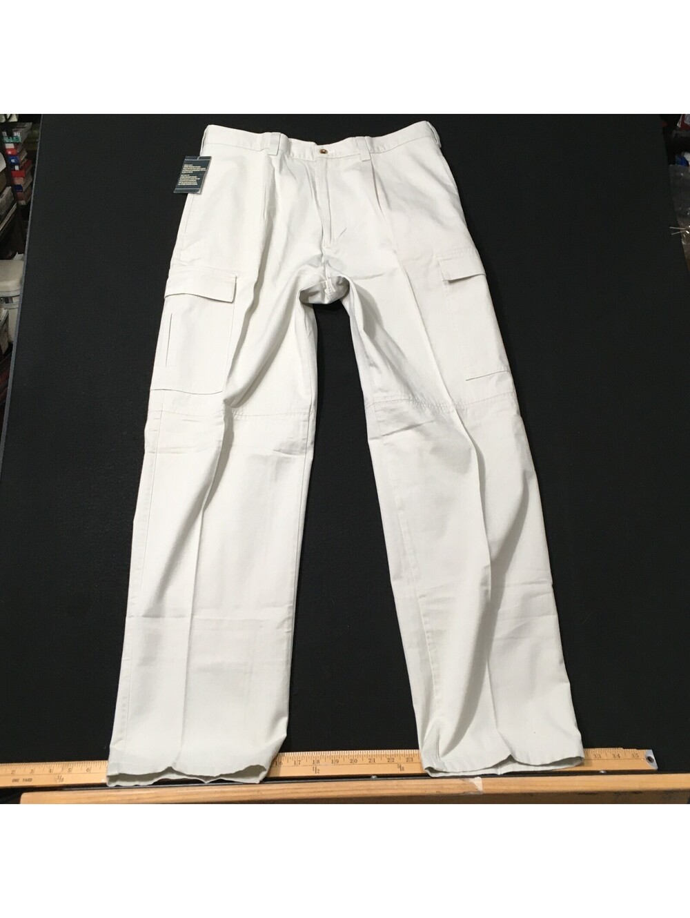 BUGLE BOY Cargo Pants Men's Size 32x34 Khaki Baggy Skater Grunge Y2K Vintage